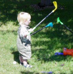 Whirlwind golfer!